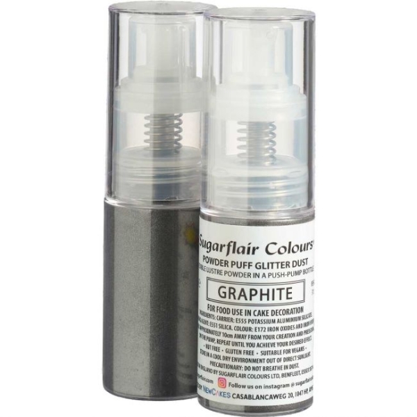 Pumpspray - Glitter Pulver - Graphite - ohne E171